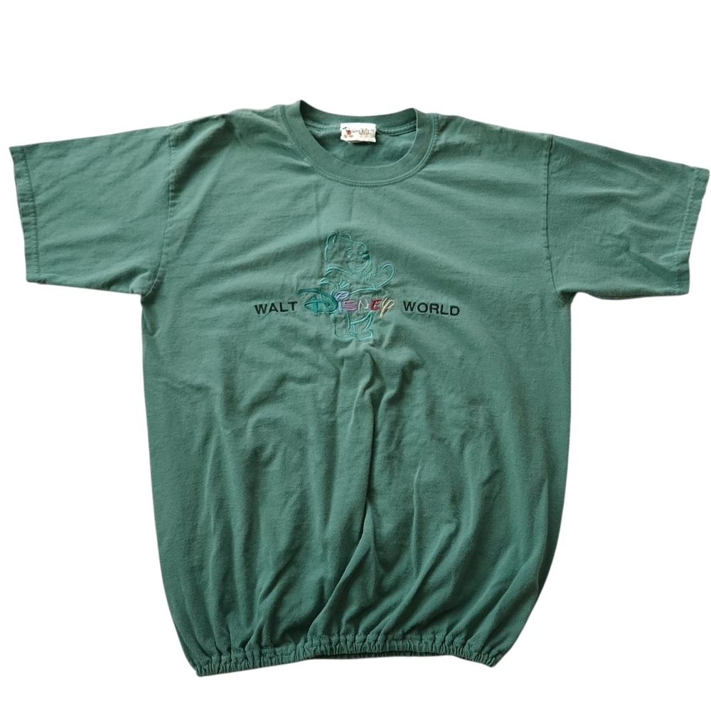 Vintage Walt Disney World Winnie The Pooh Embroidered T-Shirt Size L